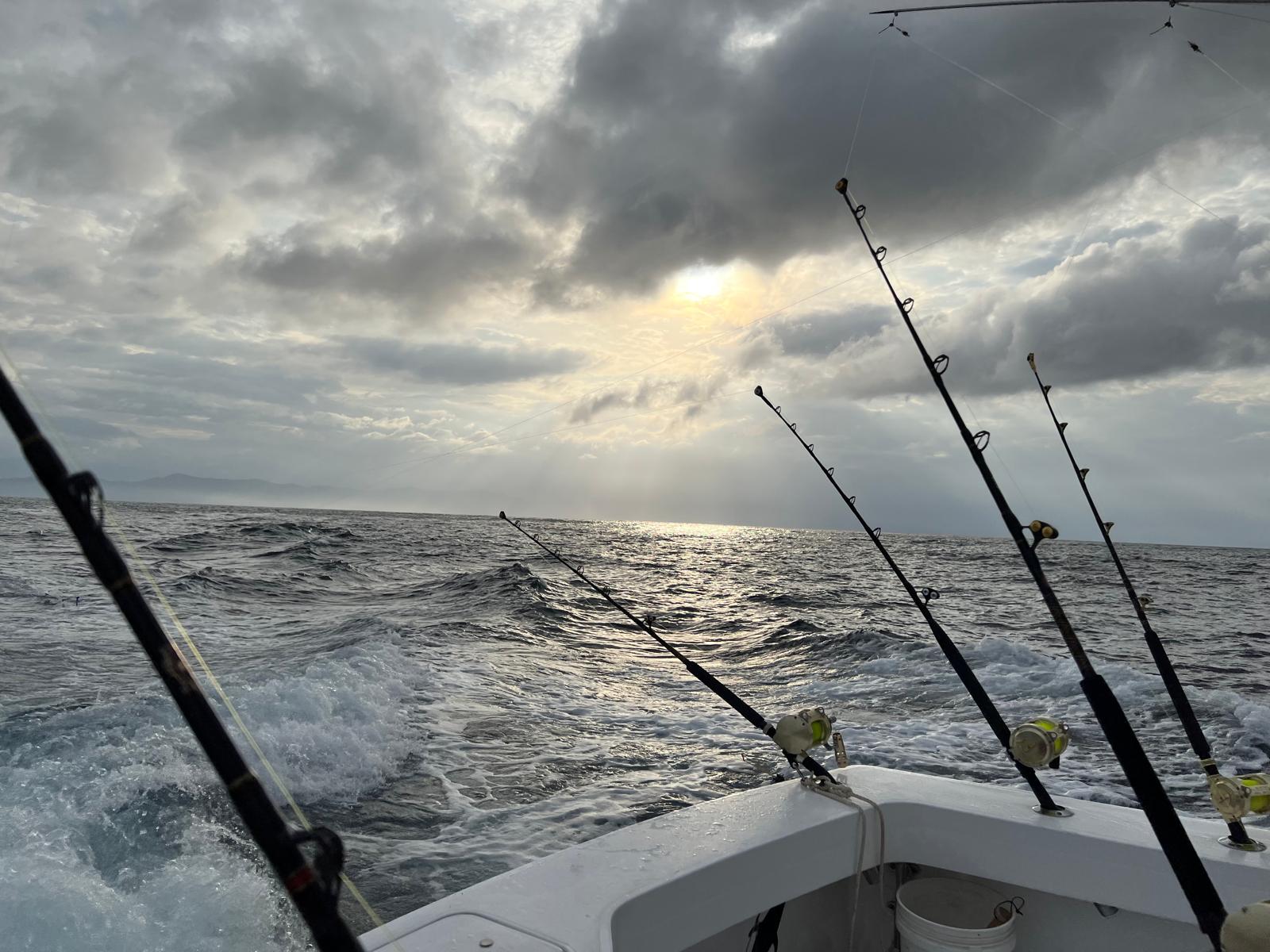 Fishing at sunset in Bocas del Toro, Panama