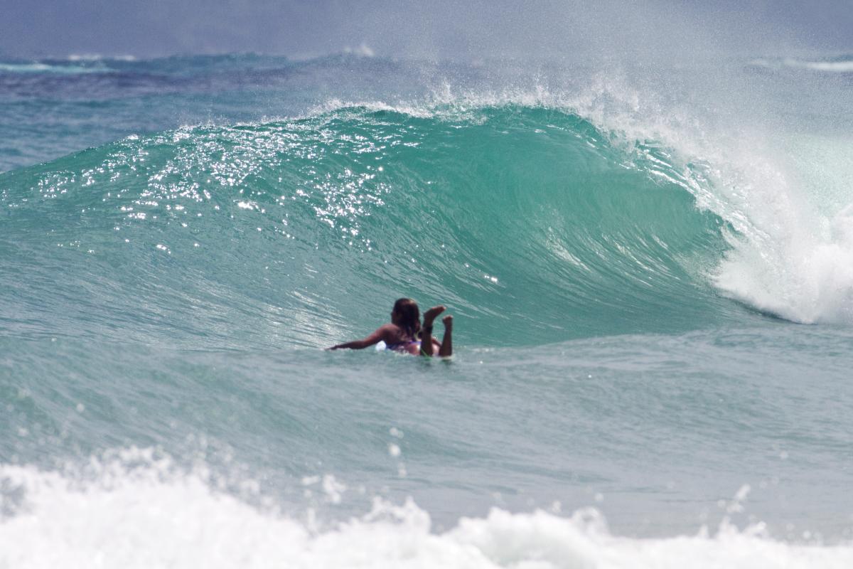 Surfing in Bocas del Toro, Panama